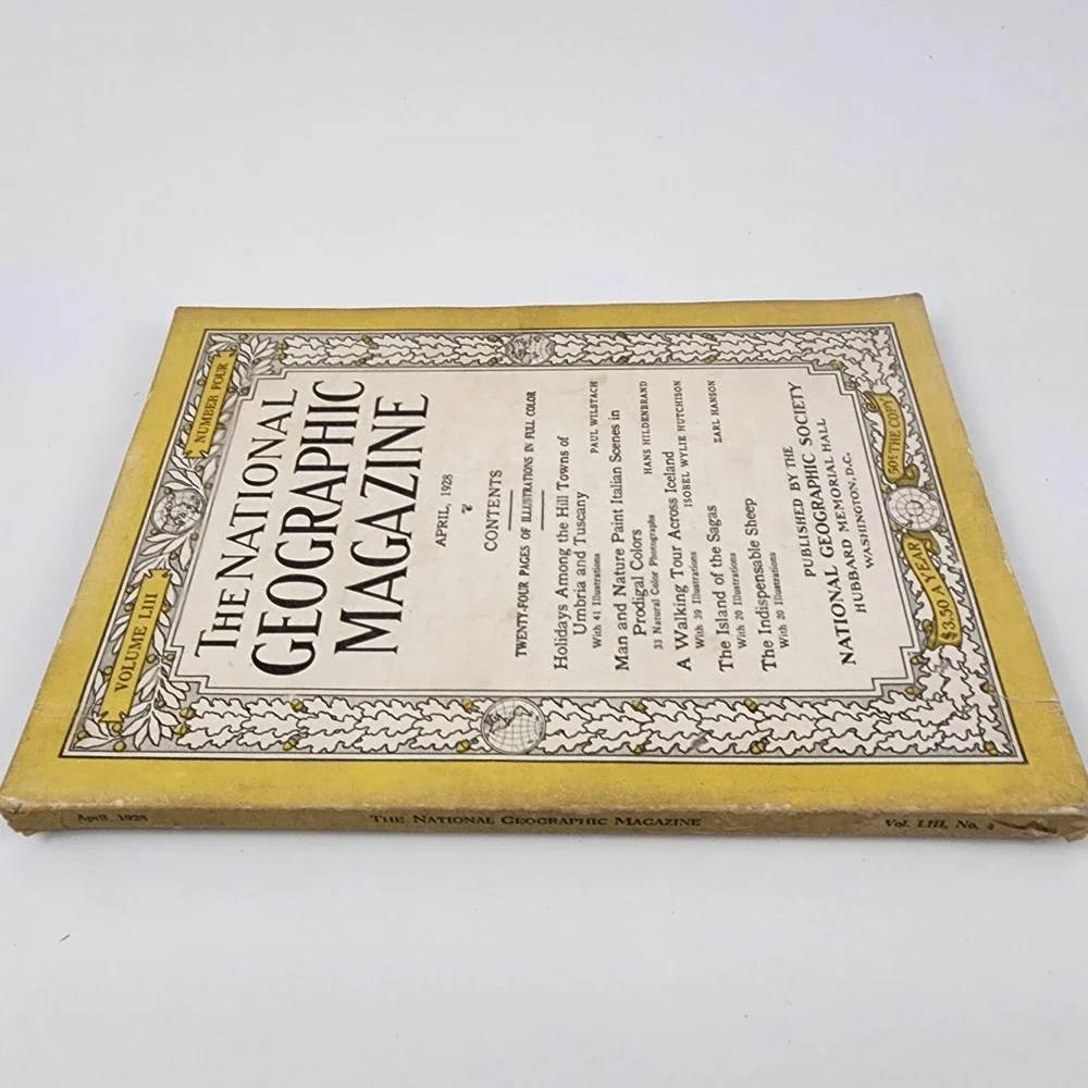National Geographic Magazine April‎ 1928 No  Insert
